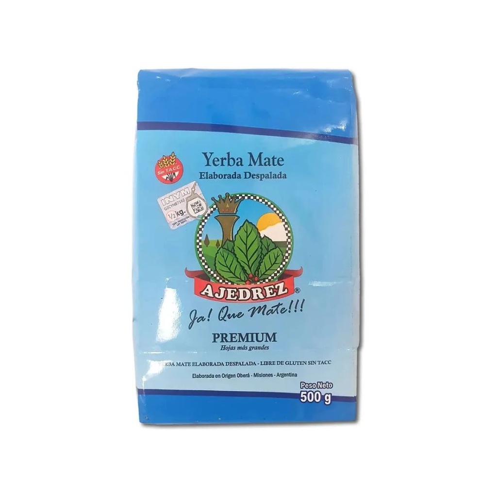 Yerba Antiacida sin palo x 500grs x 1u - Ajedrez 