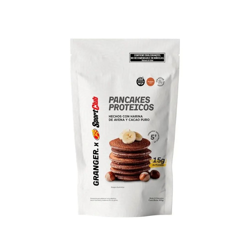 Pancakes proteicos sabor Avellana y Chocolate x 300grs x 1u - Granger