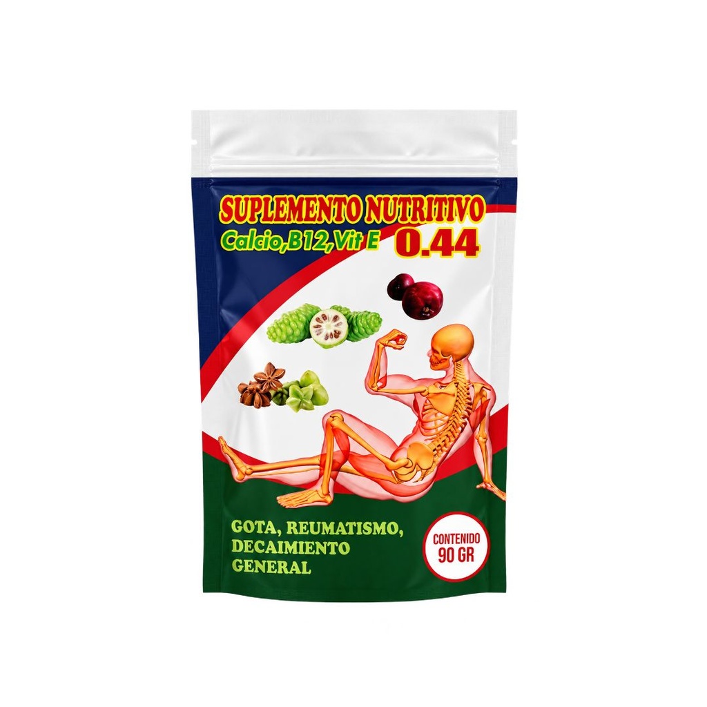 Sobres de Calcio,B12 y vitamina E x 90grs x 1u 