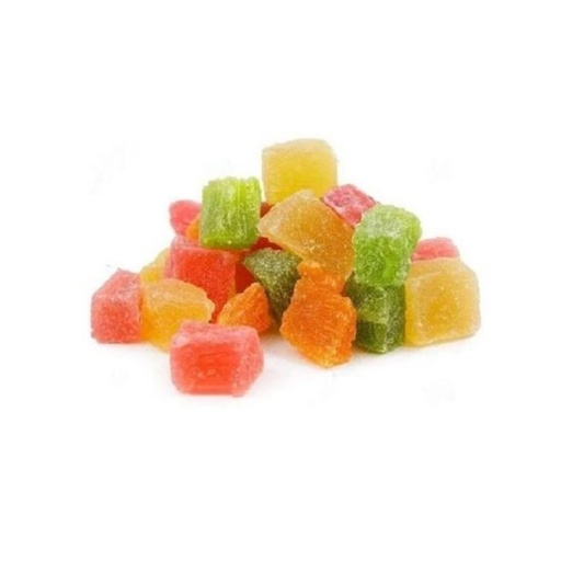 [FDPAPBS001] Cubos de Papaya Multicolor (ideal para mixs) x 1kg - Cundis