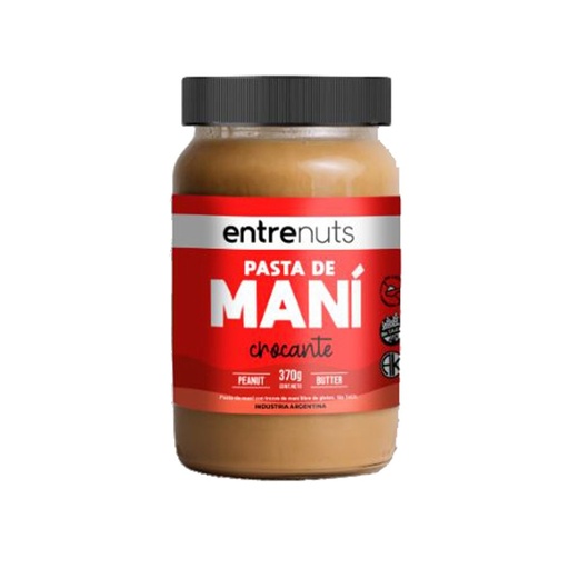 [DPPMCEN37012] Pasta de Mani Crocante - Entrenuts x 370grs x 12u