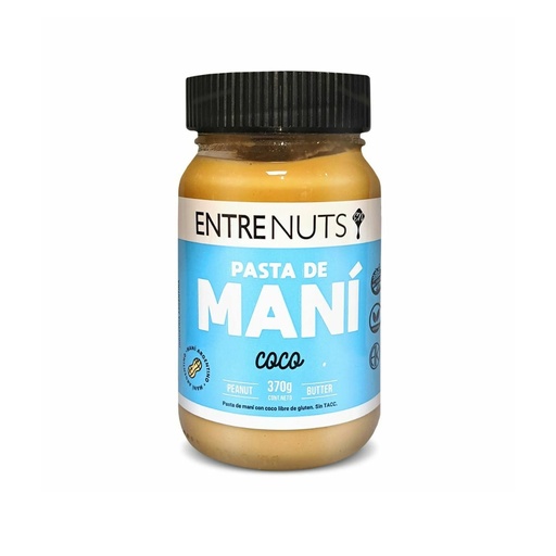 [DPPMCOEN37012] Pasta de Mani con Coco - Entrenuts x 370grs x 12u