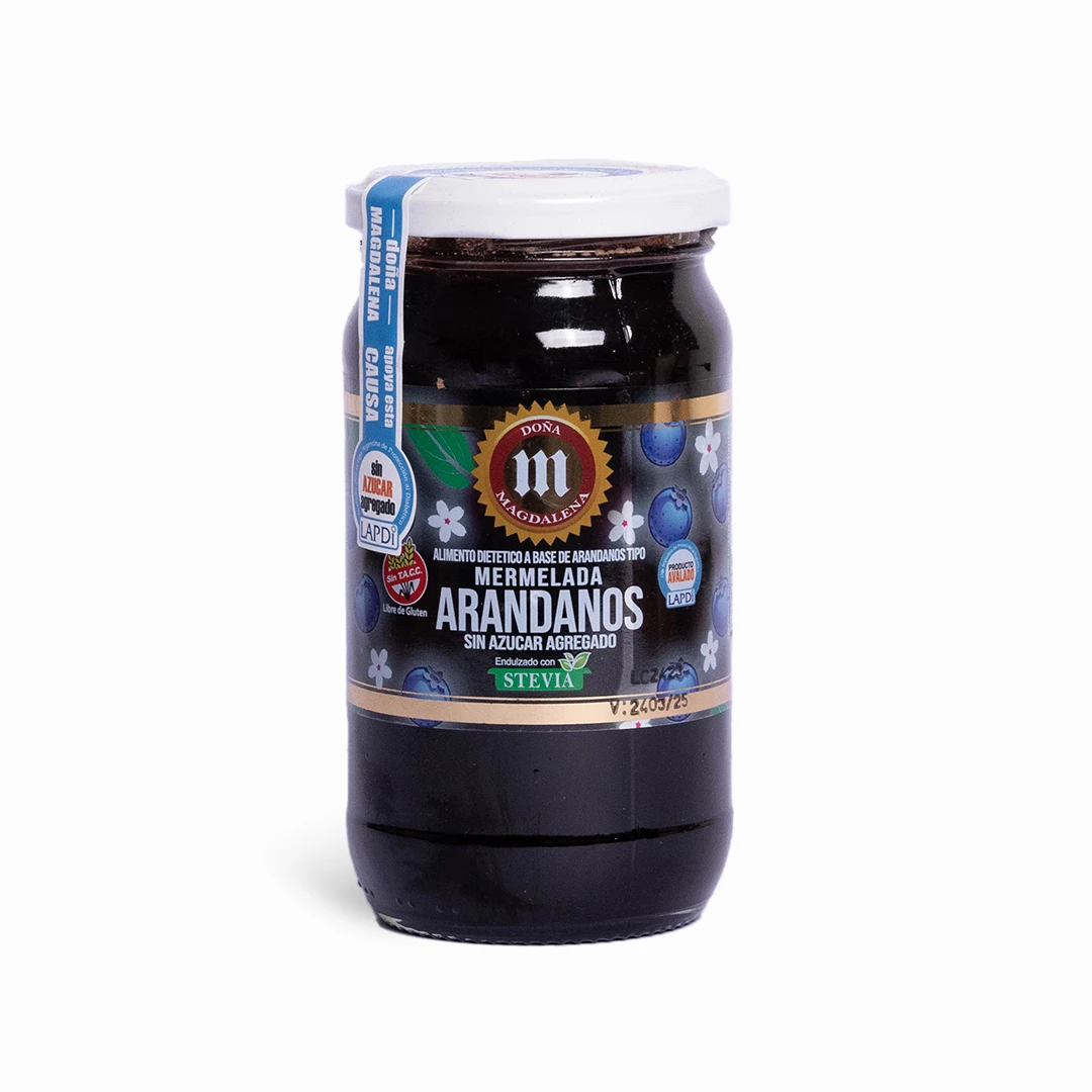 [DPMDÑA360012] Mermelada sin azucar libre de gluten de arandanos x 400grs x 12u - Doña Magdalena