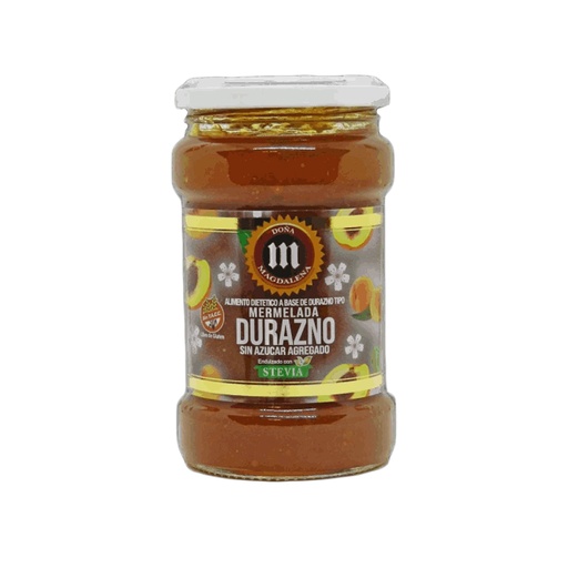 [DPMDÑD360012] Mermelada sin azucar libre de gluten de Durazno x 360grs x 12u - Doña Magdalena