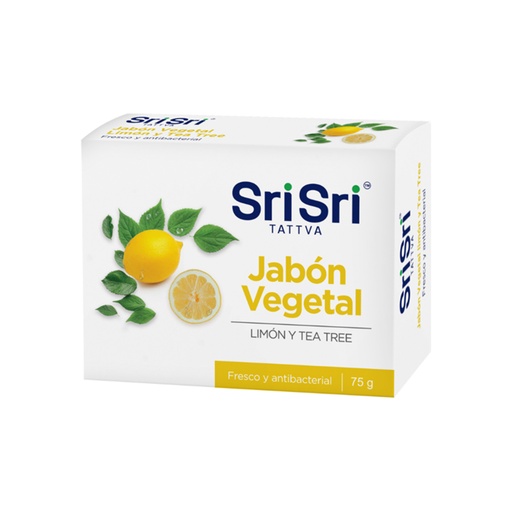 [CSJALYTCJ10006] Jabon Limon y tea tree - Sri Sri 75g x 6u