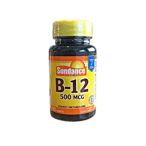 [SUPVITB90012] Vitamina B12 500 MCG - Sundance x 90tab x 12u 