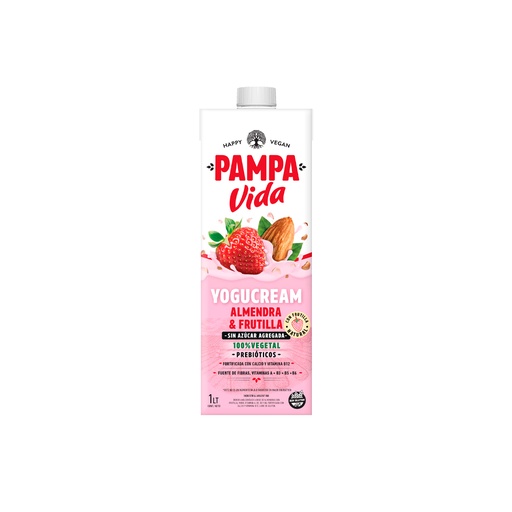 [LEALPVYSABT1001] Leche de almendras Pampa Vida Yogurcream sin azucar con prebioticos x 1L x1u
