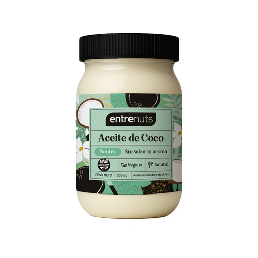[AYACENTN5001] Aceite de coco Neutro Entrenuts x 500cc x 1u