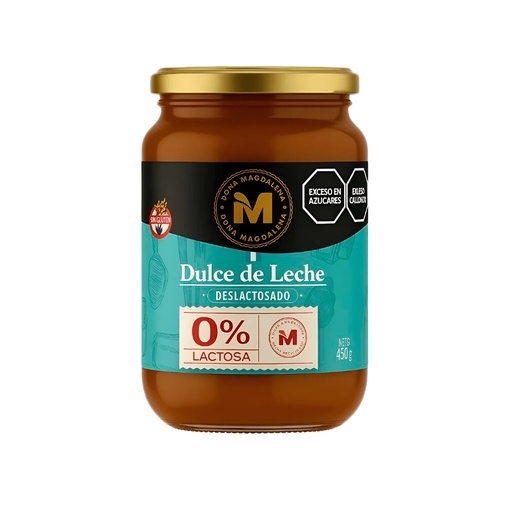 [DPDDLDLDM45012] Dulce de leche con azucar sin tacc zero lactosa x 450grs x 12u - Doña Magdalena