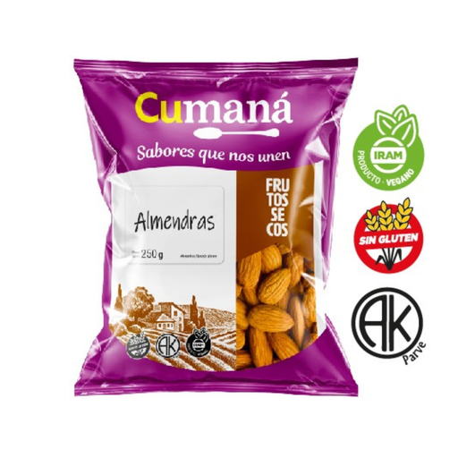[FSALCUCPQ25001] Almendras Chile x 250grs x 1u - Cumana