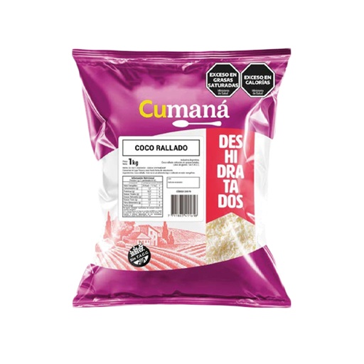 [FSCRACUPQ001] Coco Rallado High Fat Indonesia x 1kg x 1u - Cumana