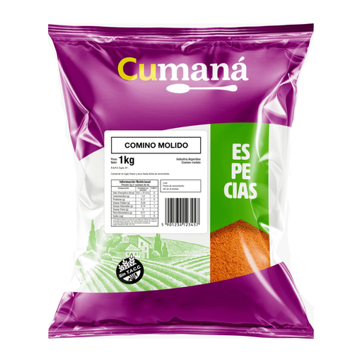 [ESCOMCUPQ010] Comino Molido x 1kg x 10u - Cumana