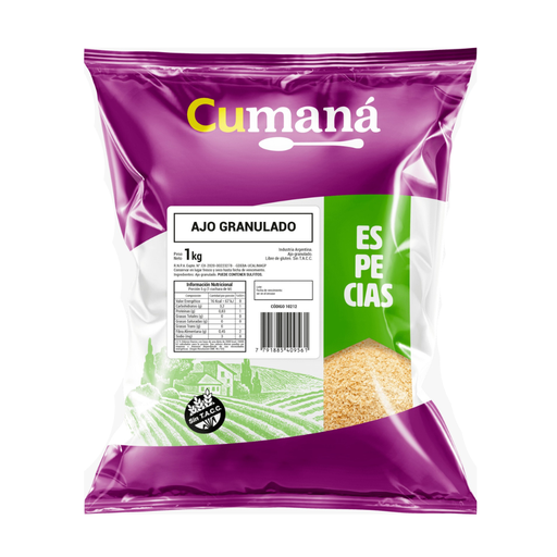 [ESAJGRCUPQ010] Ajo Granulado x 1kg x 10u - Cumana