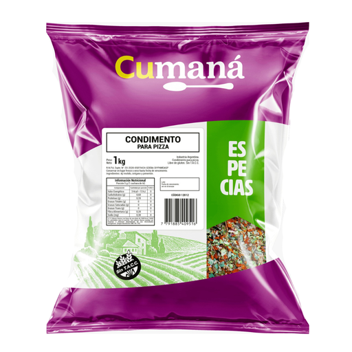 [ESCOPICUPQ003] Condimento para Pizza - Cumana x 1kg x 3u