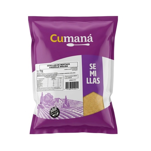 [ESPMMCUPQ010] Semillas de Mostaza Amarilla Molida x 1kg x 10u - Cumana
