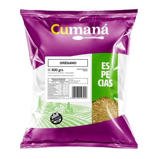 [ESORECUPQ50001] Oregano x 500grs x 1u - Cumana