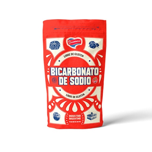 [VARBICDPQ20001] Bicarbonato de sodio x 200grs x 1u - Dicomere