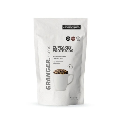 [HAGRCKPRCHCJ36012] Cupcakes Proteicos sabor Chocolate x 360grs x 12u - Granger