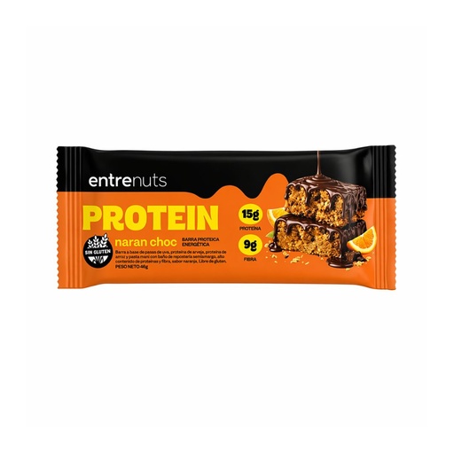 [BSBENPNCHCJ001] Barritas Proteicas Naranja - Chocolate x 46grs x 10u x 1 caja - Entrenuts
