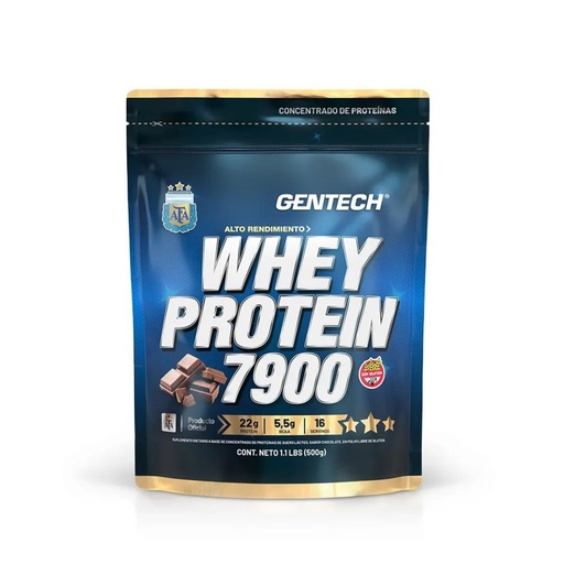 [SUPGWPCHPQ5001] Whey Protein 7900 sabor Chocolate x 500grs x 1u - Gentech