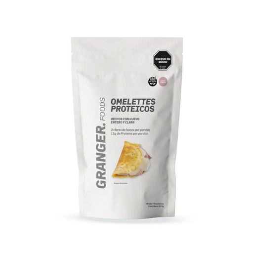 [HAGROPJQPQ21001] Omelettes proteicos de jamon y queso x 210grs x 1u - Granger