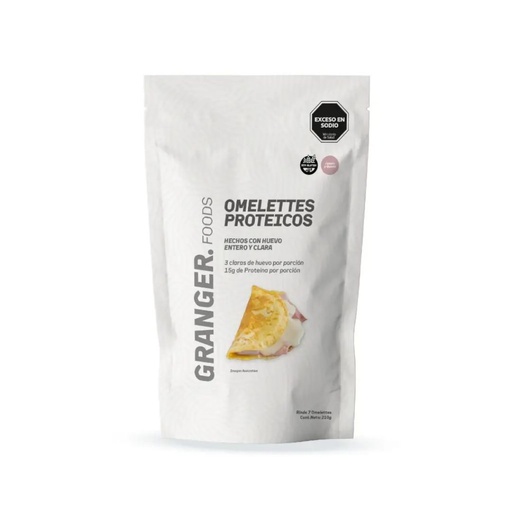 [HAGROPJQCJ21014] Omelettes Proteicos de Jamon y Queso x 210grs x 14u - Granger