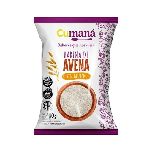 [HAHCAVPQ40001] Harina de avena x 400grs x 1u - Cumana