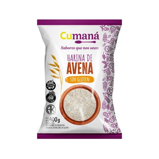 [HAHCAVPQ40003] Harina de Avena x 400grs x 3u - Cumana