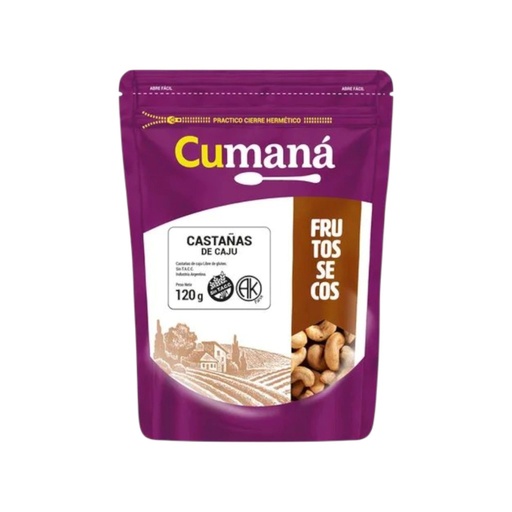[FSCUCASBPQ12012] Castañas de Caju Brasil x 120grs x 12u - Cumana