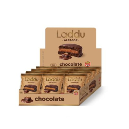 [BSALDCHCJ012] Alfajor de Chocolate x 60grs x 12u x 1 caja - Laddubar