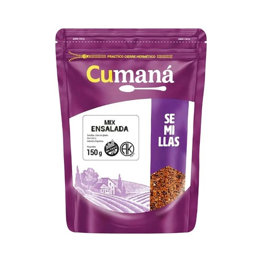[SEMXSENSCUPQ15012] Mix de Semillas para Ensalada x 150grs x 12u - Cumana 