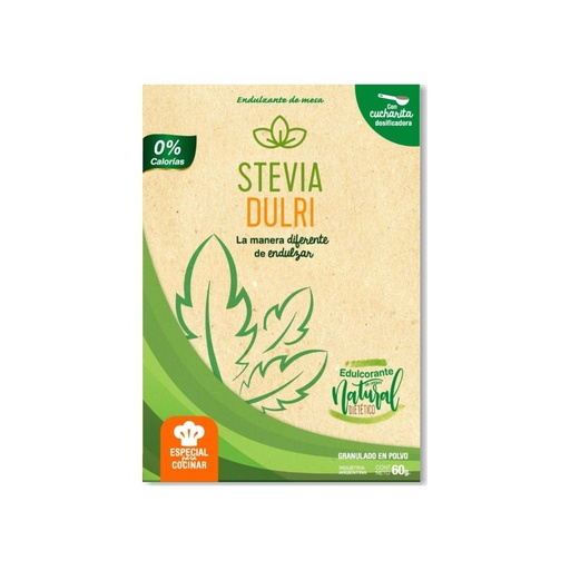 [ENDSPDCJ6024] Edulcorante en polvo Stevia estuche x 60grs - Dulri